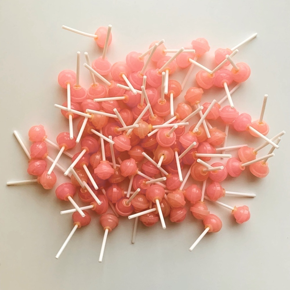 Pink Lollipop Plastic Charms